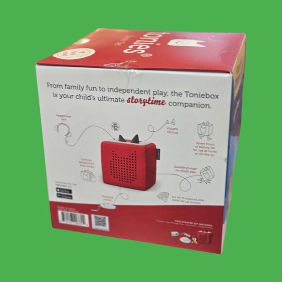 NEW Sealed Toniebox Audio Player Starter Set Red Box -Up to 7hrs of Battery Life - Picture 4 of 7